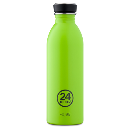 24Bottles Edelstahlflasche Be Urban, Be Green Edition 0,5 Liter Lime Green