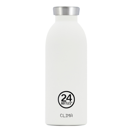24Bottles Clima-Bottle Edelstahltrinkflasche 0,5 Liter Ice White