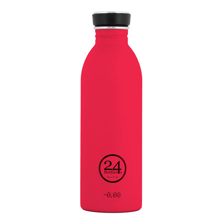 24Bottles Edelstahlflasche Be Urban, Be Green Edition 0,5 Liter Hot Red
