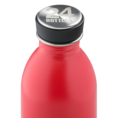 24Bottles Edelstahlflasche Be Urban, Be Green Edition 0,5 Liter Hot Red