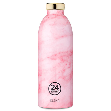 24Bottles Clima-Bottle Edelstahltrinkflasche 0,85 Liter Marble Pink